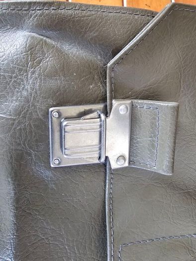 Vintage Swiss Army Military Issued Heavy Duty Tri-fold Document Bag or Messanger Bag Collectable Militaria