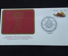 Australia Stamps : Presentation of Banner To The Royal Australian Corps of Transportation - Cover , 1983