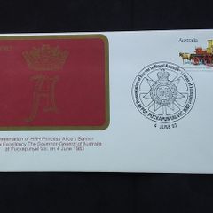Australia Stamps : Presentation of Banner To The Royal Australian Corps of Transportation - Cover , 1983