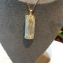 9ct Gold and Jade Pendant Necklace, Chinese Character Design, Italian 375 Chain Image 2