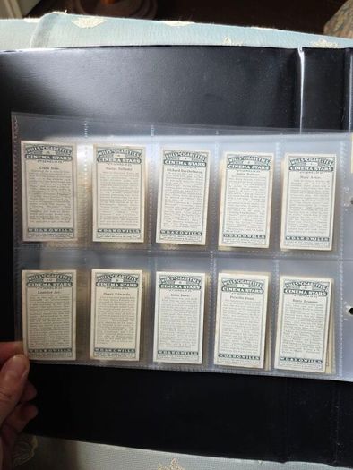 Wills Cigarette cards complete Cinema Stars  series