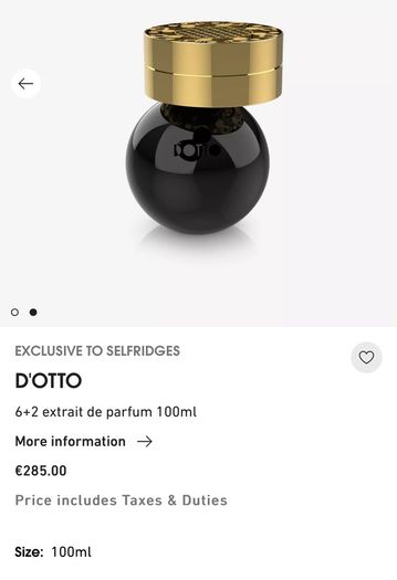 DOTTO 6+2 extrait de parfum 100ml no box ( perfect unisex perfume)