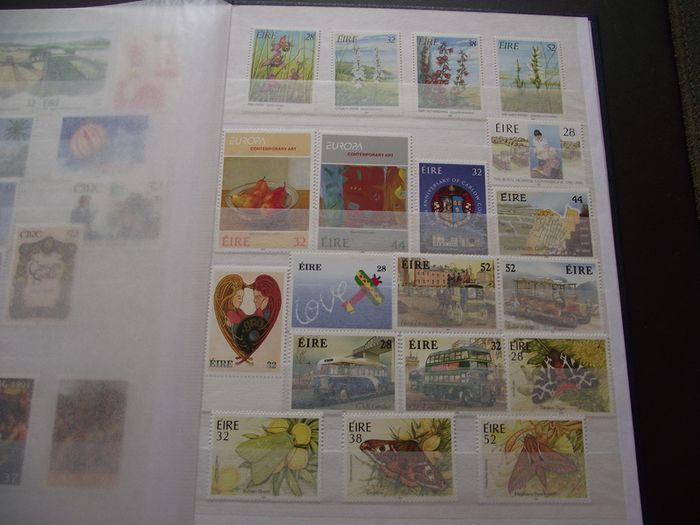 A New Stock Book With Collection Of Mint Irish Stamps N3