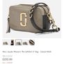 Marc Jacobs - Softshot 21 Leather Bag - Taupe and Black - BNWT RRP 390 Image 9