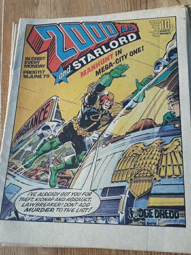 2000ad progs 108,116,117 and 133.