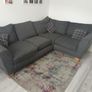 L shaped couch dark grey Image 2