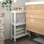 (Brand New) IKEA Shelves/Trolley, white, 54x18x71 cm Image 4