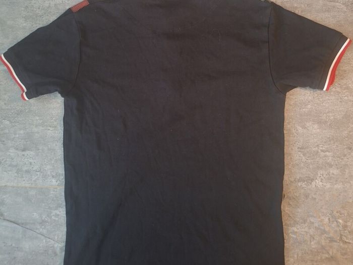 Hugo Boss Green Label Men's L Polo Shirt Black Geometric Graphic Short Sleeve