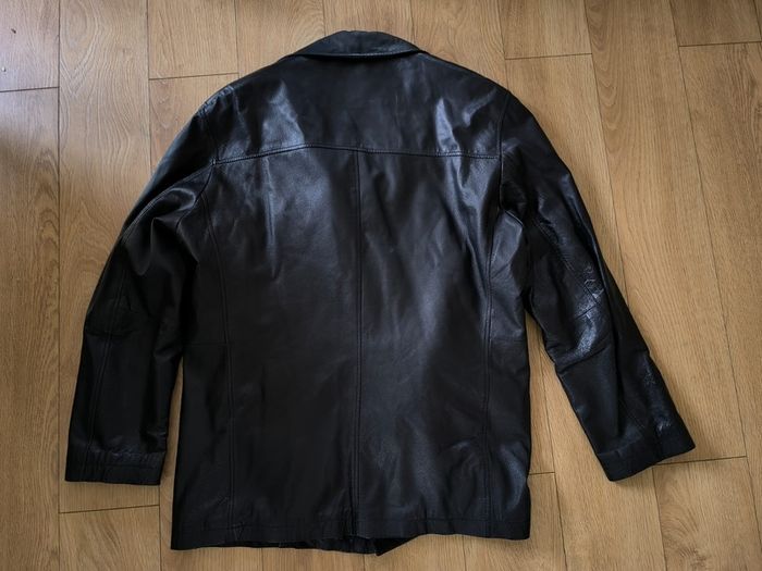 Mens Black Genuine Leather Jacket Route 66 Classic Vintage Style