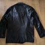 Mens Black Genuine Leather Jacket Route 66 Classic Vintage Style Image 3
