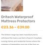 Single aurora mattress with Dritech Waterproof Mattress protector Image 3