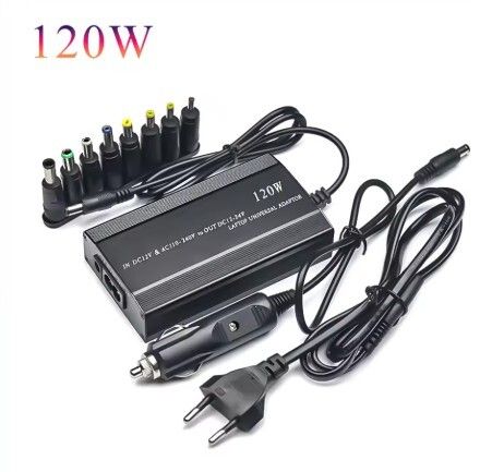 Adjustable 120W 220v 110v To 12V 15V 16V 18V 19V 20V 22V 24V Car Charger Universal AC DC Power Adapter Supply Usb Notebook