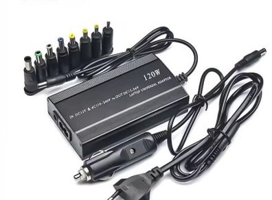 Adjustable 120W 220v 110v To 12V 15V 16V 18V 19V 20V 22V 24V Car Charger Universal AC DC Power Adapter Supply Usb Notebook