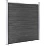 Fence Panel WPC 180x186 cm Black Image 2