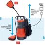 400W Submersible Pump for Clean Dirty Water 8000 LPH, Drain Water from Garden Pond Pool Hot Tub Flooded Cellar, with Float Switch and Hose Connector (FREE POSTAGE) Image 3