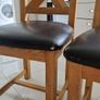 solid oak table and chairs Image 4