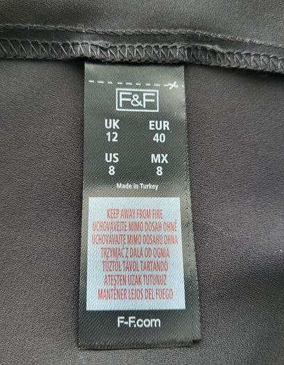 F&F black top with lace, Size 12