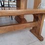 Solid Oak Dining Bench Image 4