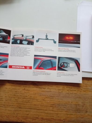 Honda Civic 1993 Handbook Wallet & Docs.