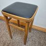 Rare Mid-Century Beech Utility Stool  Pristine Mint Condition Image 2