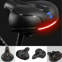 Extra Wide Comfort Saddle Bicycle Seat Pad Soft Padded MTB Bike Gel Saddle