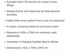 Toddler bed