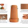 Terracotta Plant Pots Flower 5.7 Inch Self Watering No Soil Planter for Indoor Outdoor Hydroponic Image 3