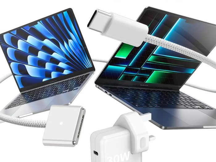 MacBook Charger - 30W C to Magnetic 3 Charger Compatible with Mac Book Air (M3, 2024 & M2, 2022 & M1, 2020), Mac Book Pro 13 inch (M2, 2022), Models A3113 A2681 Original Quality 6.6FT Braided Cable
