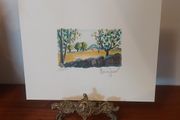 Fantastic Limited-Edition Hand-Signed Lithograph Print of a Caribbean Scene by the Renowned French Artist Alexandre Minguet (1937-1996), #937/1000