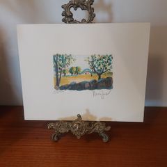 Fantastic Limited-Edition Hand-Signed Lithograph Print of a Caribbean Scene by the Renowned French Artist Alexandre Minguet (1937-1996), #937/1000
