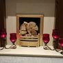 Antique Red Glass Candle Holders Image 3