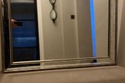 Large Antique Silver framed mirror