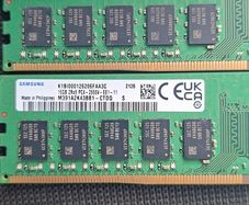 2x 16GB (32GB Total) Samsung DDR4 2666MHz