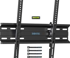 Ultra Slim TV Wall Bracket Mount for 23-60 inchs LCD LED TVs, Low Profile Tilt TV Wall Mount up to VESA 400x400mm, 50 inch tv wall bracket with Spring Locking System, Includes 5 Cable Ties (FREE POSTAGE)