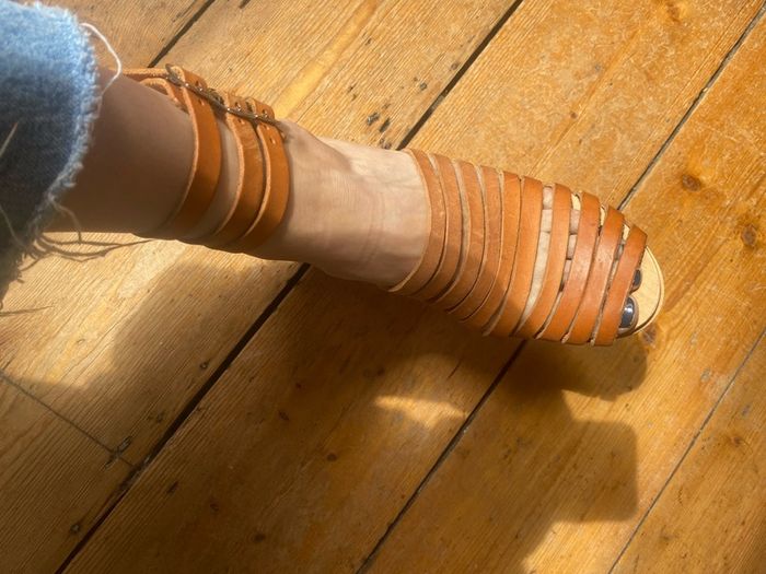 Tan leather Swedish Has-beens for H&M 39/6