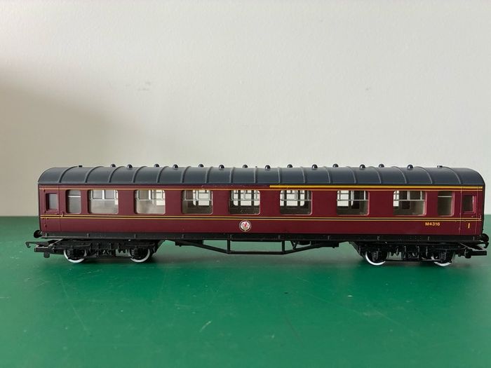 Two OO Gauge Red Passenger Coaches