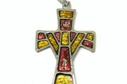 Mid Century cross pendant