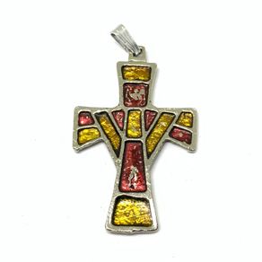 Mid Century cross pendant