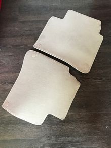 2 brand new never used Mercedes floor mats carpet beige