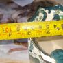 Beautiful Old Mason Jug, England, Chartreuse pattern, teal, green and gilt floral chinoiserie decoration shaped rim and scroll handle mid 20th century Image 8