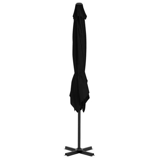 Cantilever Umbrella with Aluminium Pole Black