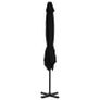 Cantilever Umbrella with Aluminium Pole Black Image 4