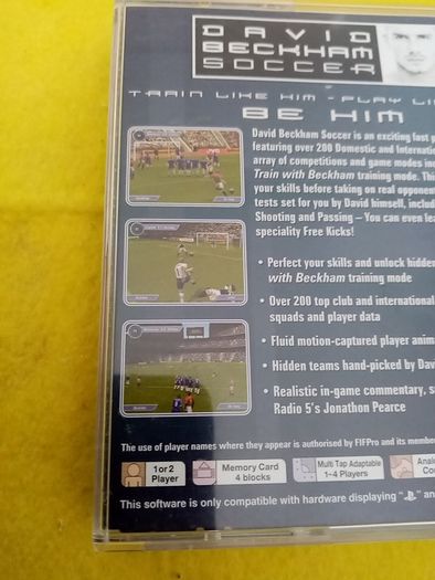 David Beckham Soccer PlayStation 1 Ps1 Games PlayStation 2 Ps2 Games Original