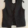 COS Black Tie-Front Waistcoat, EUR 38 / UK 10 Image 7