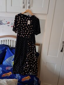 Short sleeve polka dot Dress