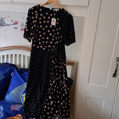 Short sleeve polka dot Dress