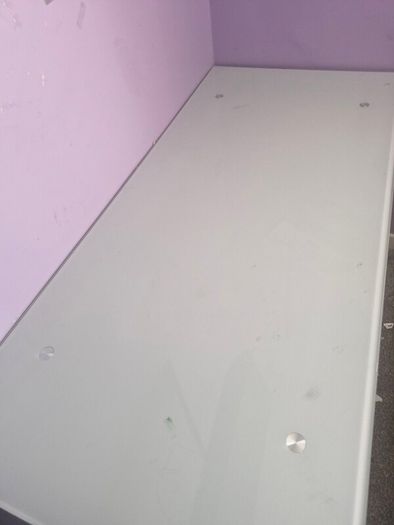 glass top desk