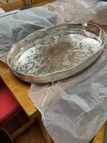 Silver plated tray