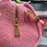 Handbag pouch pink fluffy boston bag gabriella g firenze Image 5