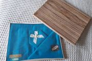 Vintage Turquoise Table Mats &amp; Napkins (For Two)